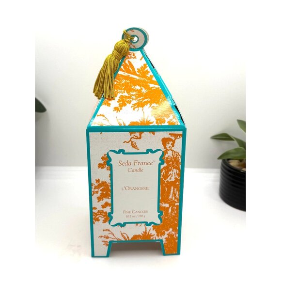 Seda France Candle L’ Orangerie In Pagoda Box Scented Glass Jar Candle 10.2 oz - Picture 1 of 6
